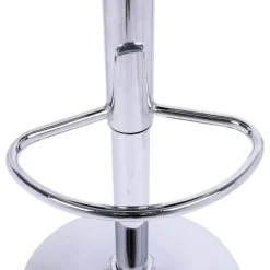 Rootz Barstol - Justerbar bordstol - Drejelig barstol - Komfortabel, ergonomisk, nem montering - Forkromet stål, imiteret læder - 38cm x 35cm, 84cm-10 | Fyndiq
