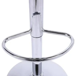 Rootz barstol - Justerbar bordstol - Drejelig barstol - Komfortabel, stilfuld, holdbar - Forkromet stål - 38cm x 35cm, Højde 84cm-106cm Justerbar
