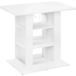 Rootz Bart -bord med opbevaring - Højt bord - Counter Table - Robust & Scratch -resistente - 105 cm x 94 cm x 68 cm - Hvid