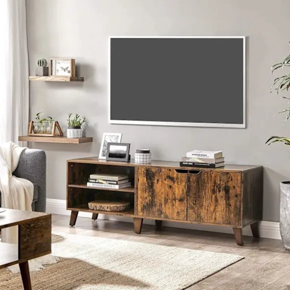 Rootz Big Oaks 2 TV-skab - TV-møbler Industriel - TV-bord Retro - Industriel - Brun - 140 x 40 x 45 cm