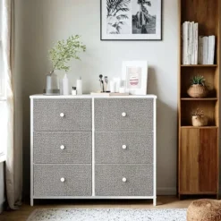 Rootz Chest of skuffe Closet - Fabric Dresser - Storage Cabinet - Letvægt - 30 x 80 x 71 cm