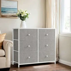 Rootz Chest of skuffe Closet - Fabric Dresser - Storage Cabinet - Letvægt - 30 x 80 x 71 cm