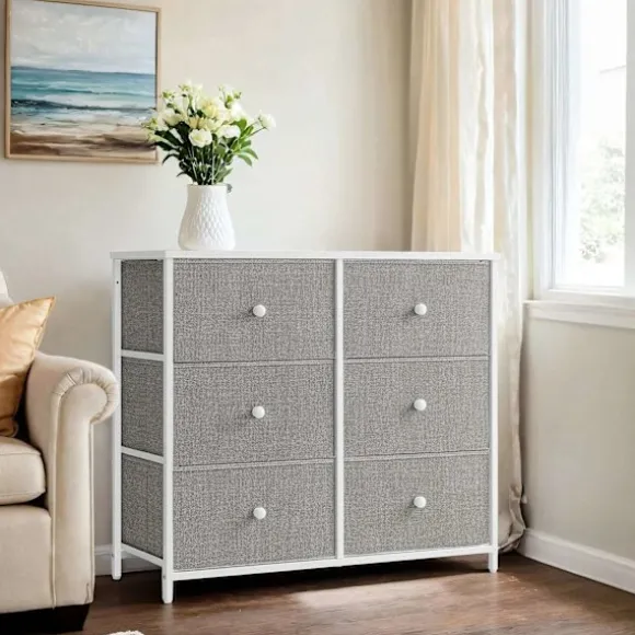 Rootz Chest of skuffe Closet - Fabric Dresser - Storage Cabinet - Letvægt - 30 x 80 x 71 cm