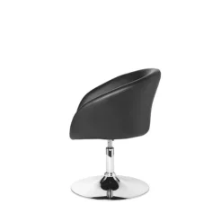 Rootz design relax lænestol lounge lænestol syntetisk læder cocktail lænestol sort - Drejelig lænestol - Spisestuestol 120 kg - Club lænestol læder lo | Fyndiq