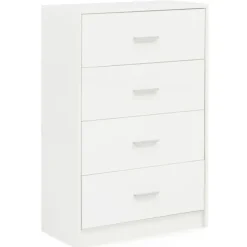 Rootz Design Skænk Hvid Højglans 60x90x30 cm Skænk Træ Moderne - Smal skuffe kommode Spisestue - Lille universalskab entre Linned kommode soveværelse | Fyndiq