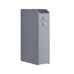 Rootz Dove Grey smalt badeværelsesskab - Opbevaringsskab - Organizer - MDF-materiale - Letvægts - Pladsbesparende - Nem montering - 40cm x 18cm x 70cm | Fyndiq