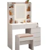 Rootz Dressing Table - Vanity Table - Makeup Table - LED -belysning - Justerbare farver og lysstyrke - 40 cm x 97,5 cm x 145 cm