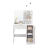 Rootz Dressing Table Set - Vanity Table - Beauty Desk - Ample Storage - 80 cm x 40 cm x 132 cm