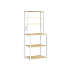 Rootz Eg Hvid spånplade stål kagerol - Bagestativ - Opbevaringshylde - Robust konstruktion - Nem montering - 40 cm x 60 cm x 167 cm