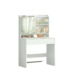 Rootz Elegant Dressing Table - Friction Table - Vanity Table - Inkluderer Mirror & skuffe - Træchipboard - 70 cm x 40 cm x 136 cm