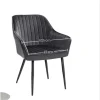 Rootz Elegant spisestol - lænestol - fløjlsæde - komfortpolstring - 62,5 cm x 60 cm x 85 cm - Understøtter op til 110 kg