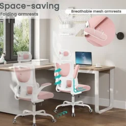 Rootz Ergonomic Office Chair - Mesh drejestol - Computerstol - Lændestøtte - Justerbar nakkestøtte - 62cm x 116-123,5cm x 69,5cm
