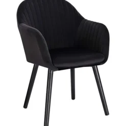 Rootz Ergonomic Velvet Spisestuestol - Komfortabel siddeplads - Stilfuld stol - Højdensitetsskum - Lændestøtte - Holdbar konstruktion - 81 cm x 40 cm | Fyndiq