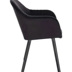 Rootz Ergonomic Velvet Spisestuestol - Komfortabel siddeplads - Stilfuld stol - Højdensitetsskum - Lændestøtte - Holdbar konstruktion - 81 cm x 40 cm | Fyndiq