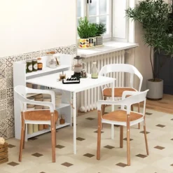 Rootz Folding Spisebord - Udvidelig bord - Rumbesparende bord - Anti -Tilt Stabilitet - 80 cm x 90 cm x 93 cm Udfoldet