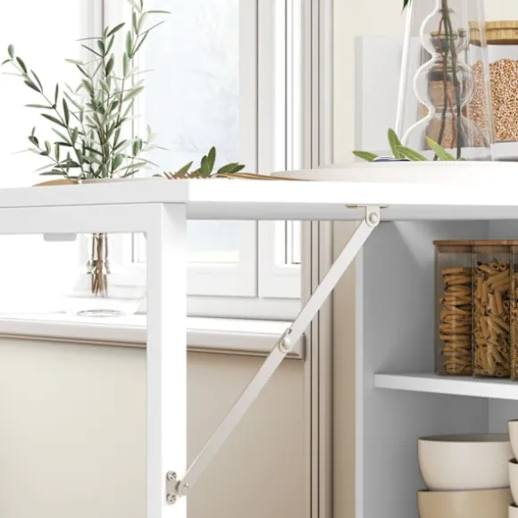 Rootz Folding Spisebord - Udvidelig bord - Rumbesparende bord - Anti -Tilt Stabilitet - 80 cm x 90 cm x 93 cm Udfoldet