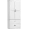Rootz Fritstående køkkenskab - Pantry Storage - Stue Cabinet - Justerbare hylder - 75W x 39d x 178H cm