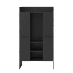 Rootz Garderobe - Tøjopbevaring - Arrangør - Moderne stil - Sort - 105x189x37cm
