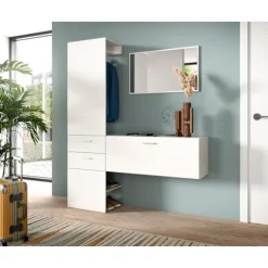 Rootz garderobe kombination - skabsensemble - opbevaringsløsning - holdbar og rumbesparende - 156 cm x 190 cm x 36 cm