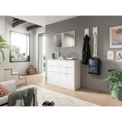 Rootz Garderobe Set - Opbevaringsløsning - Entryway Ensemble - Rigelig opbevaring - 171 cm x 191 cm x 37 cm