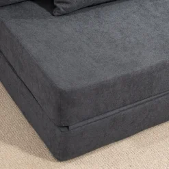 Rootz Gulvsofa - Polstret sofa - Cabriolet madras - Skumkomfort - Grå - 210 cm x 80 cm x 15 cm