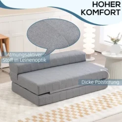 Rootz gulvsovesofa - Cabriolet futon - Pladsbesparende sovesofa - 2-personers sovesofa - Gæsteseng - Tyk polstring - Nem at rengøre - Kompakt - 138 cm | Fyndiq