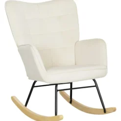 Rootz gyngestol - ammestol - afslapningsstol - fløjlspolstring - 98cm x 71cm x 101cm