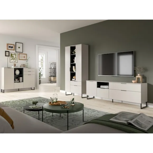 Rootz Highboard - Display Cabinet - Opbevaringsenhed - Rigelig opbevaring - 112 cm x 150 cm x 37 cm
