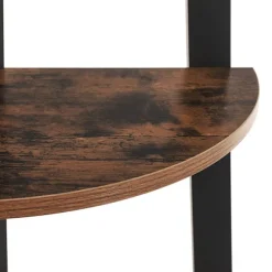 Rootz Hjørnehylde med 5 hylder - Flydende hylde - Industrielt design - Væghylde - Træhylde - Industriel hylde - Opbevaringshylde - Spånplade - Vintage | Fyndiq