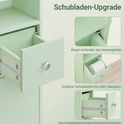 Rootz Højskab - Slank opbevaringsenhed - Pladsbesparende organisering - Justerbare hylder - 20x180x20cm MDF-konstruktion