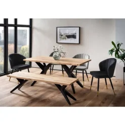 Rootz -håndlavet spisebord - loftstil - Moderne bord - Unik design - Sæder 8 - 180 cm x 90 cm x 76 cm