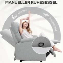 Rootz hvilestol - afslapningsstol - polstret lænestol - optimal komfort - 69 cm x 91,5 cm x 103 cm (lodrette dimensioner)