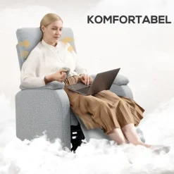 Rootz hvilestol - afslapningsstol - polstret lænestol - optimal komfort - 69 cm x 91,5 cm x 103 cm (lodrette dimensioner)