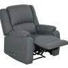 Rootz Hvilestol - Justerbar Lounge Chair - Komfortabel lænestol - Tyk polstring - Stålramme - Mørkegrå - 87cm x 96cm x 98cm