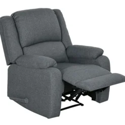 Rootz Hvilestol - Justerbar Lounge Chair - Komfortabel lænestol - Tyk polstring - Stålramme - Mørkegrå - 87cm x 96cm x 98cm