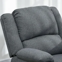 Rootz Hvilestol - Justerbar Lounge Chair - Komfortabel lænestol - Tyk polstring - Stålramme - Mørkegrå - 87cm x 96cm x 98cm