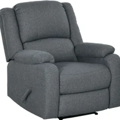 Rootz Hvilestol - Justerbar Lounge Chair - Komfortabel lænestol - Tyk polstring - Stålramme - Mørkegrå - 87cm x 96cm x 98cm