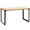 Rootz Industrial Spisebord - Massivt rektangelbord - Håndlavet træ - Beskyttende lak - 120 cm x 60 cm x 76 cm