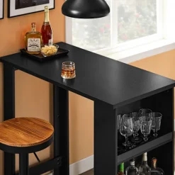 Rootz Kitchen Island Bord - Morgenmadsbar - Pladsbesparende bord - Holdbart og robust - 112 cm x 106 cm x 57 cm