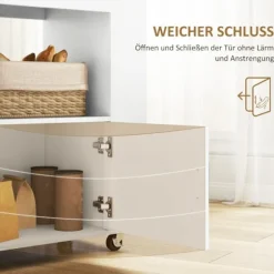 Rootz Kitchen Trolley - Rolling Island - Bærbar vogn - Vinstativer & opbevaring - Rubberwood Top - 83L X 40W X 83H CM