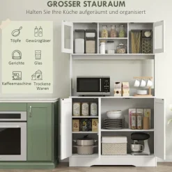 Rootz køkkenskab - Opbevaringsenhed - Skandinavisk skab - Justerbare hylder - 108cm x 35cm x 180cm