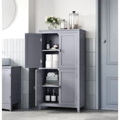 Rootz Køkkenskab - Pantry Organizer - Opbevaringsenhed - Justerbare hylder - 120cm x 40cm x 180cm
