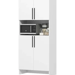 Rootz Køkkenskab - Pantry Opbevaring - Skab Organizer - Maksimerer pladsen - 79b x 40t x 175H cm
