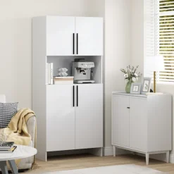 Rootz Køkkenskab - Pantry Opbevaring - Skab Organizer - Maksimerer pladsen - 79b x 40t x 175H cm