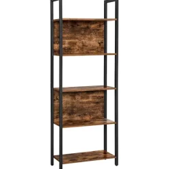 Rootz Køkkenskab - Reol Industriel - Skabe - Stigeskab 5 Lag - 62 x 24 x 165 cm
