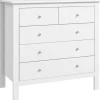 Rootz kommode - Skænk - Lydsvag åbning/lukning - Anti-tip - Spånplade - Hvid - 79 x 39,5 x 80,5 cm