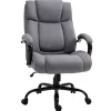 Rootz Kontorstol - Skrivebordsstol - Spillestol - Drejestol - Arbejdsstol - Casual kontorstol - Ergonomisk stol - Lysegrå - 72,5x83x110-118 cm