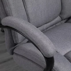 Rootz Kontorstol - Skrivebordsstol - Spillestol - Drejestol - Arbejdsstol - Casual kontorstol - Ergonomisk stol - Lysegrå - 72,5x83x110-118 cm