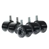 Rootz kontorstol Gulvrullesæt - 5 stykker universalhjul - Silent Rollers - Holdbart metalhus - 22 mm Parklængde