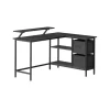 Rootz L Shape skrivebord - Spillebord - Studiebord - Spånplade og stål - Rummeligt - 105 cm x 135 cm x 89,5 cm